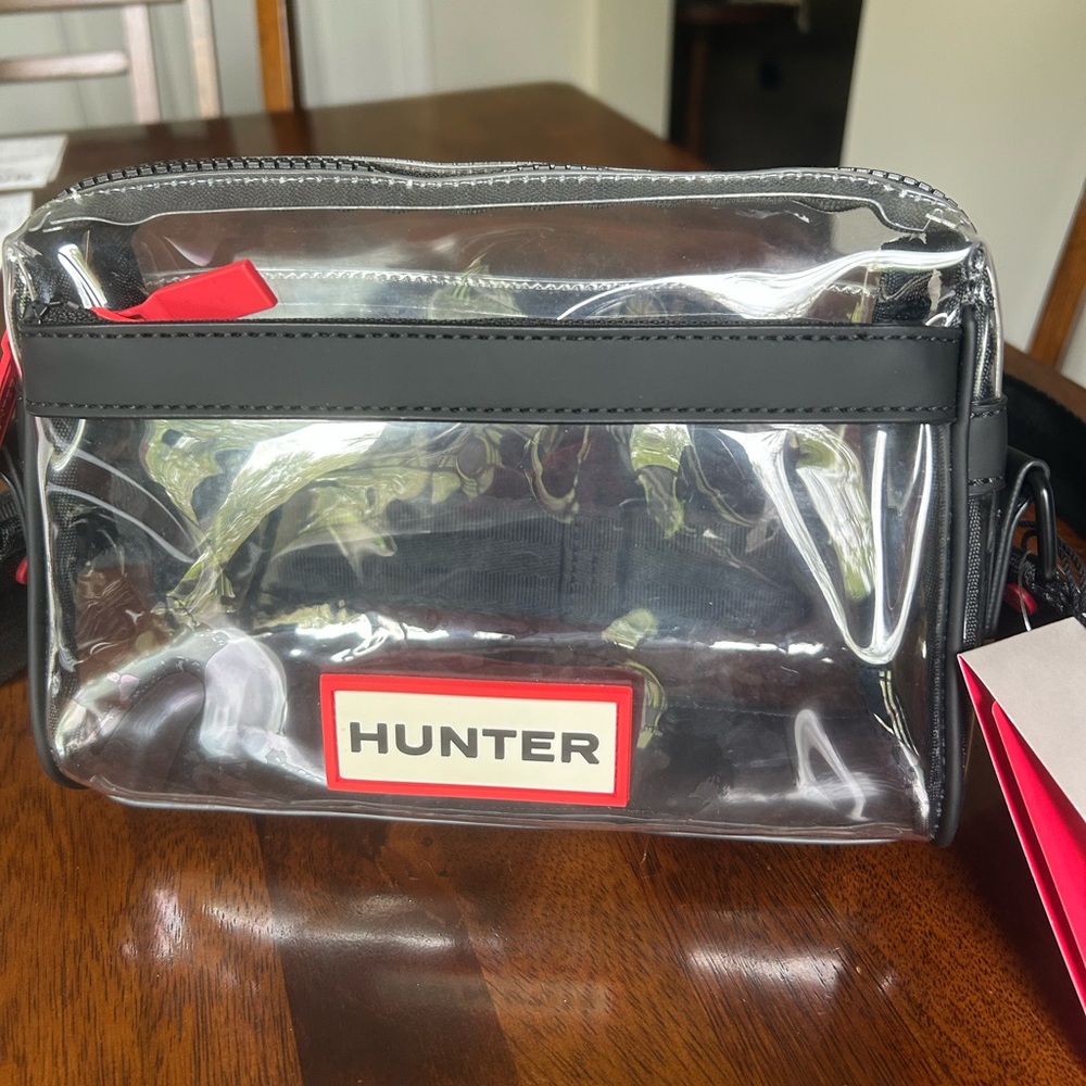 NWT - HUNTER BRAND ORIGINAL CLEAR CROSSBODY BAG